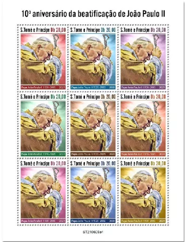 n° 8460/8468  - Timbre SAINT-THOMAS ET PRINCE Poste