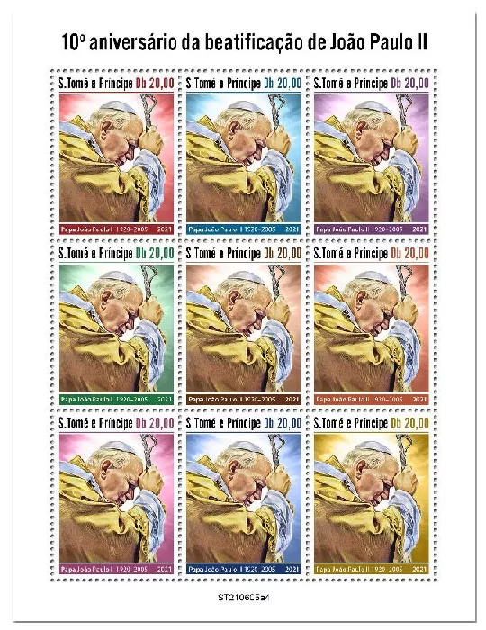 n° 8460/8468  - Timbre SAINT-THOMAS ET PRINCE Poste