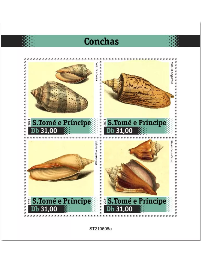 n° 8509/8512  - Timbre SAINT-THOMAS ET PRINCE Poste