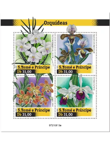 n° 8517/8520  - Timbre SAINT-THOMAS ET PRINCE Poste