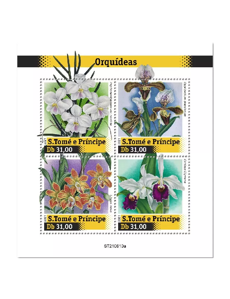 n° 8517/8520  - Timbre SAINT-THOMAS ET PRINCE Poste