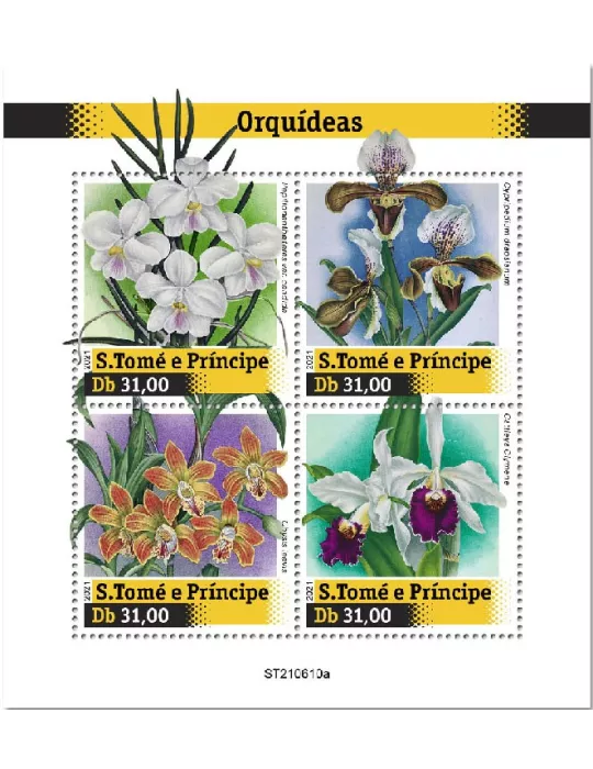 n° 8517/8520  - Timbre SAINT-THOMAS ET PRINCE Poste
