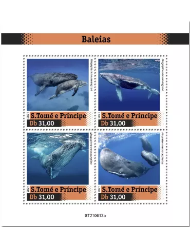 n° 8529/8532  - Timbre SAINT-THOMAS ET PRINCE Poste