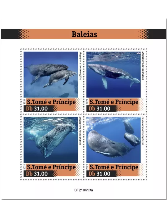 n° 8529/8532  - Timbre SAINT-THOMAS ET PRINCE Poste
