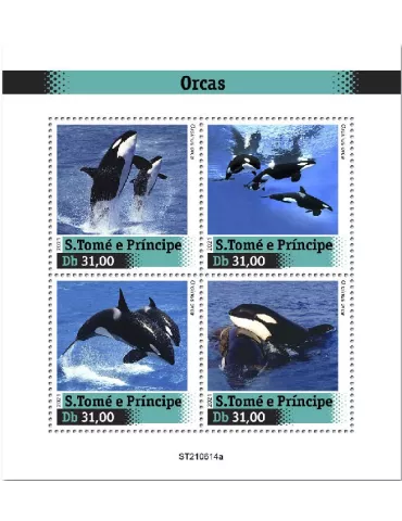 n° 8533/8536  - Timbre SAINT-THOMAS ET PRINCE Poste