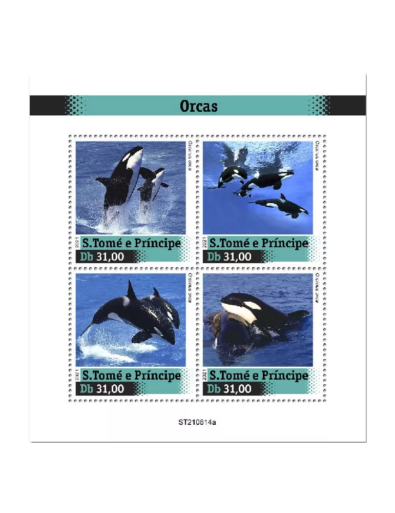 n° 8533/8536  - Timbre SAINT-THOMAS ET PRINCE Poste