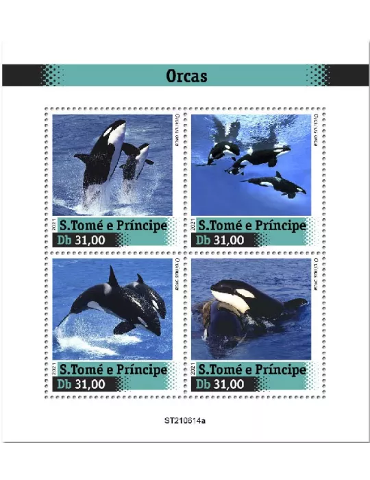 n° 8533/8536  - Timbre SAINT-THOMAS ET PRINCE Poste