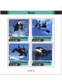 n° 8533/8536  - Timbre SAINT-THOMAS ET PRINCE Poste