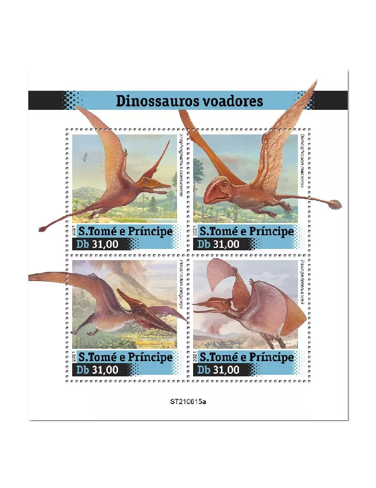 n° 8537/8540  - Timbre SAINT-THOMAS ET PRINCE Poste