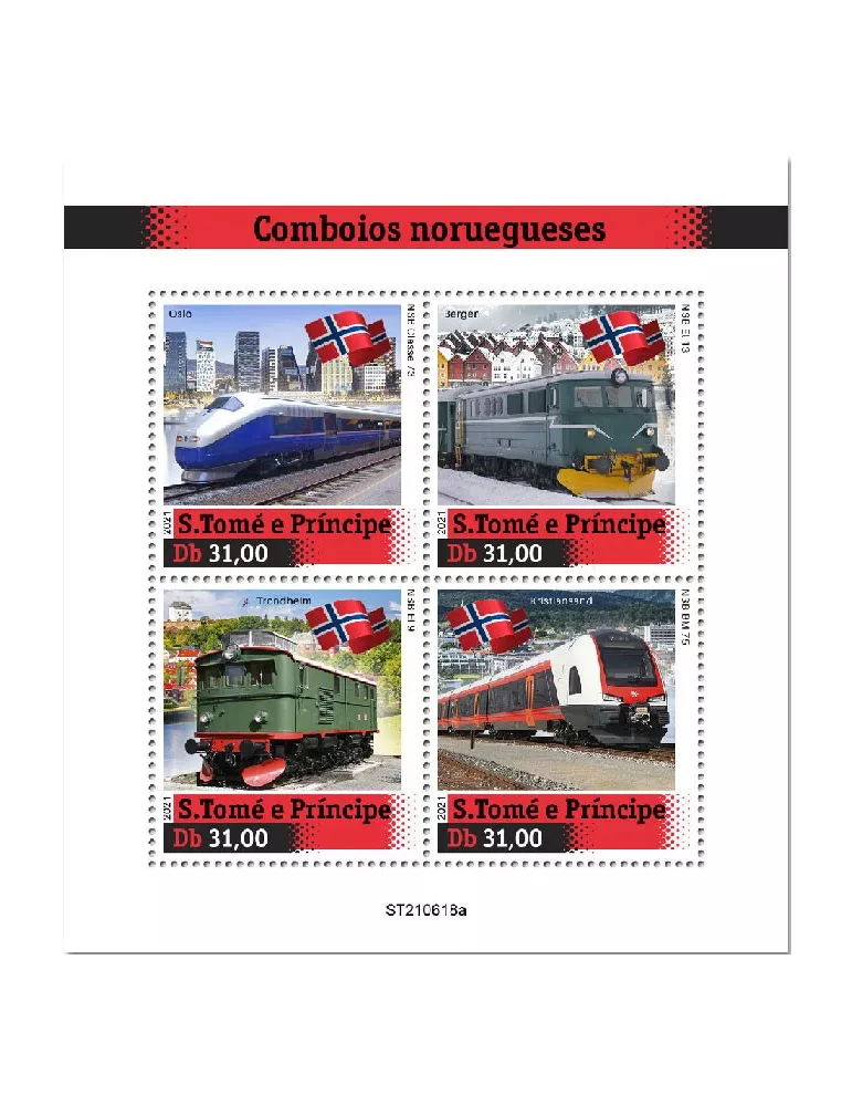 n° 8549/8552  - Timbre SAINT-THOMAS ET PRINCE Poste