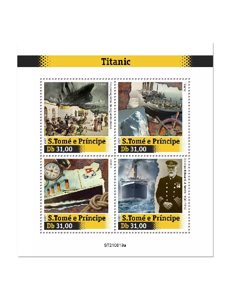 n° 8553/8556  - Timbre SAINT-THOMAS ET PRINCE Poste