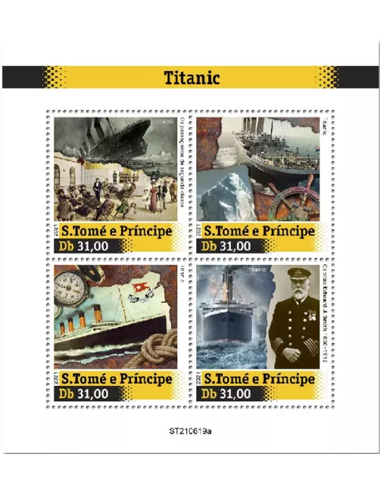 n° 8553/8556  - Timbre SAINT-THOMAS ET PRINCE Poste