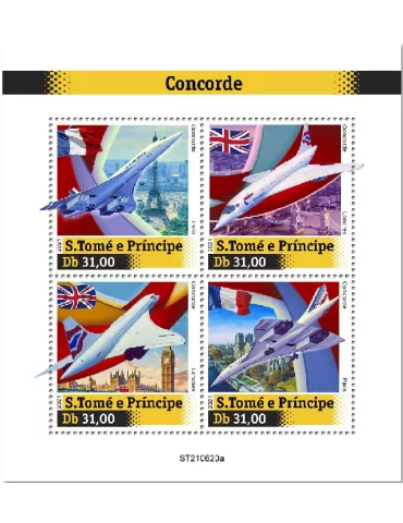 n° 8557/8560  - Timbre SAINT-THOMAS ET PRINCE Poste
