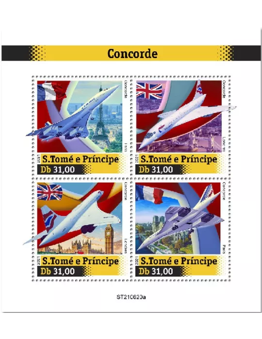 n° 8557/8560  - Timbre SAINT-THOMAS ET PRINCE Poste