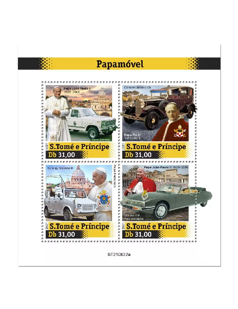 n° 8565/8568  - Timbre SAINT-THOMAS ET PRINCE Poste