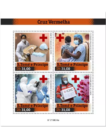 n° 8573/8576  - Timbre SAINT-THOMAS ET PRINCE Poste