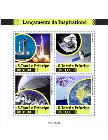 n° 8577/8580  - Timbre SAINT-THOMAS ET PRINCE Poste