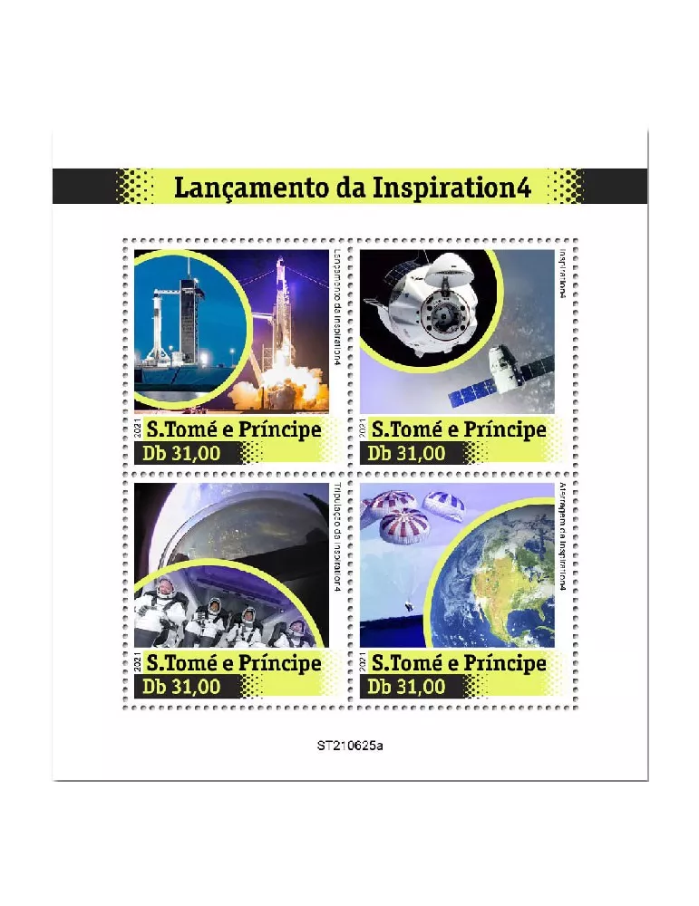 n° 8577/8580  - Timbre SAINT-THOMAS ET PRINCE Poste