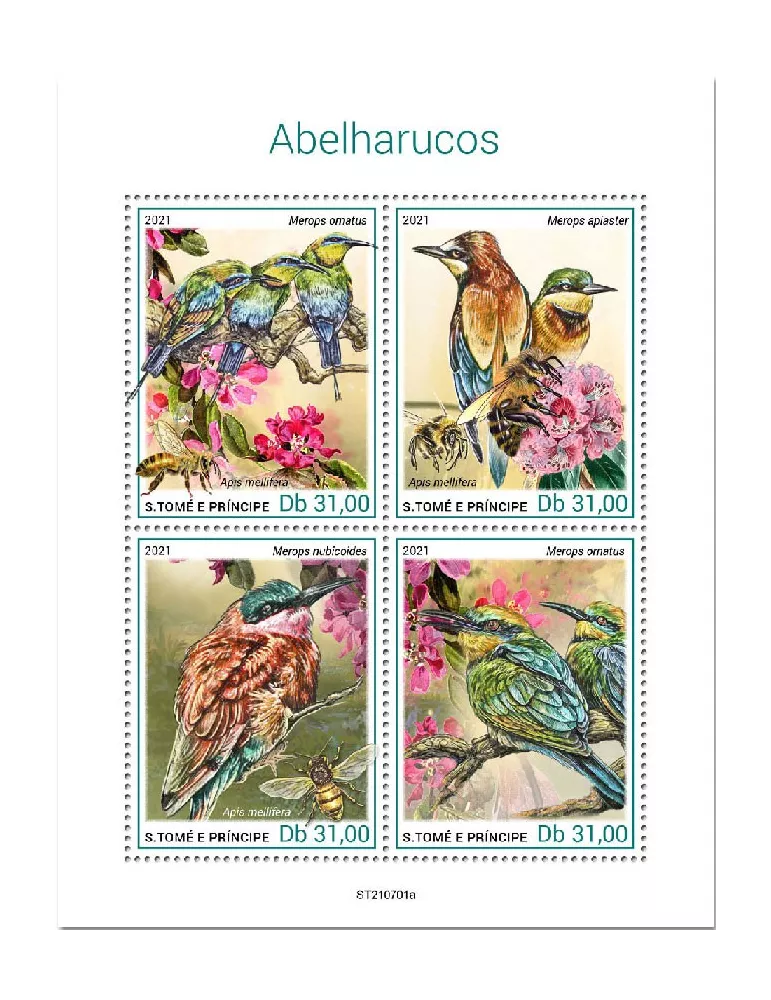 n° 8599/8602  - Timbre SAINT-THOMAS ET PRINCE Poste