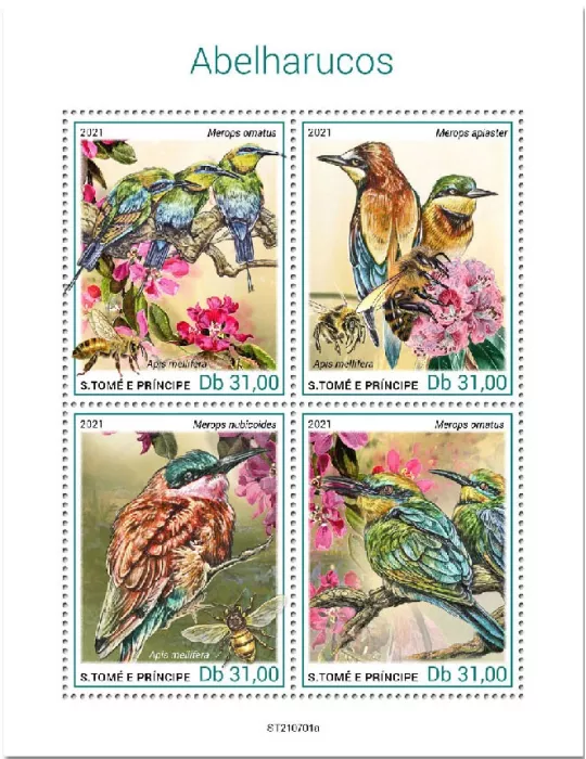 n° 8599/8602  - Timbre SAINT-THOMAS ET PRINCE Poste