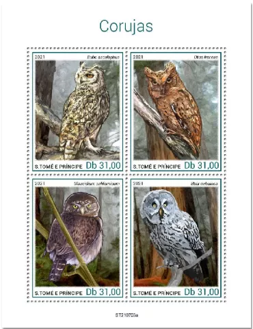 n° 8607/8610  - Timbre SAINT-THOMAS ET PRINCE Poste