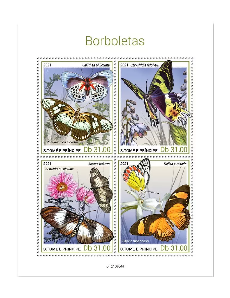 n° 8611/8614  - Timbre SAINT-THOMAS ET PRINCE Poste