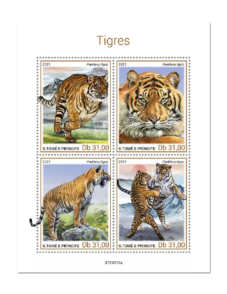 n° 8651/8654  - Timbre SAINT-THOMAS ET PRINCE Poste