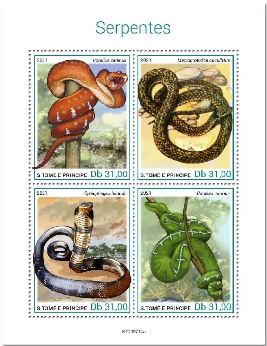 n° 8655/8658  - Timbre SAINT-THOMAS ET PRINCE Poste