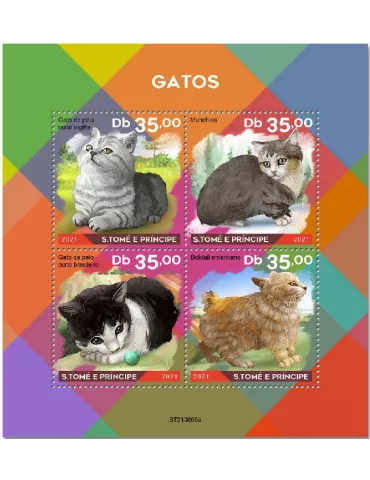 n° 8731/8734  - Timbre SAINT-THOMAS ET PRINCE Poste