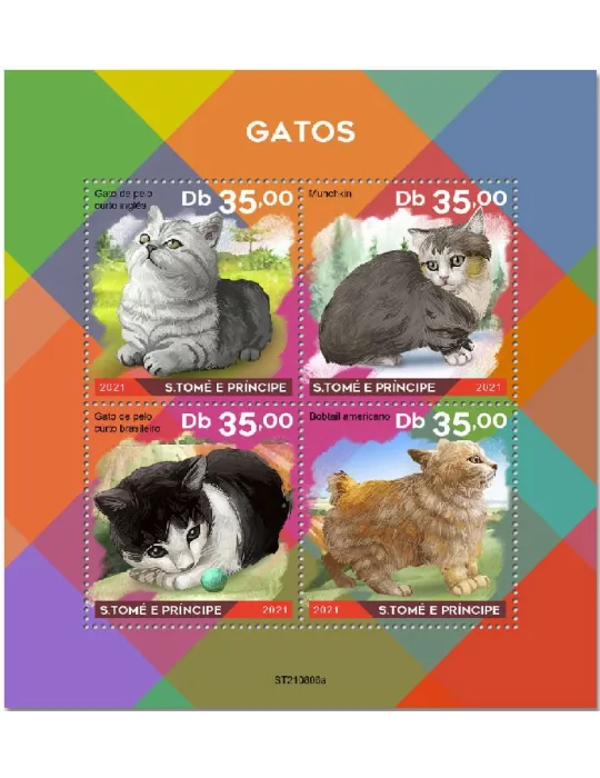 n° 8731/8734  - Timbre SAINT-THOMAS ET PRINCE Poste