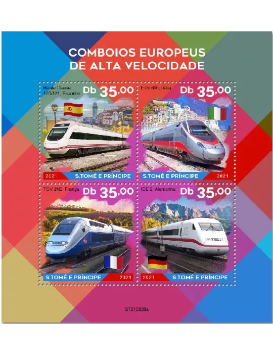 n° 8787/8790  - Timbre SAINT-THOMAS ET PRINCE Poste