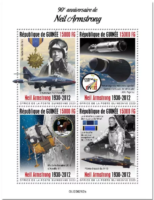 n° 10412/10415  - Timbre GUINEE Poste