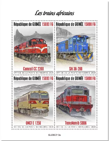 n° 10416/10419  - Timbre GUINEE Poste