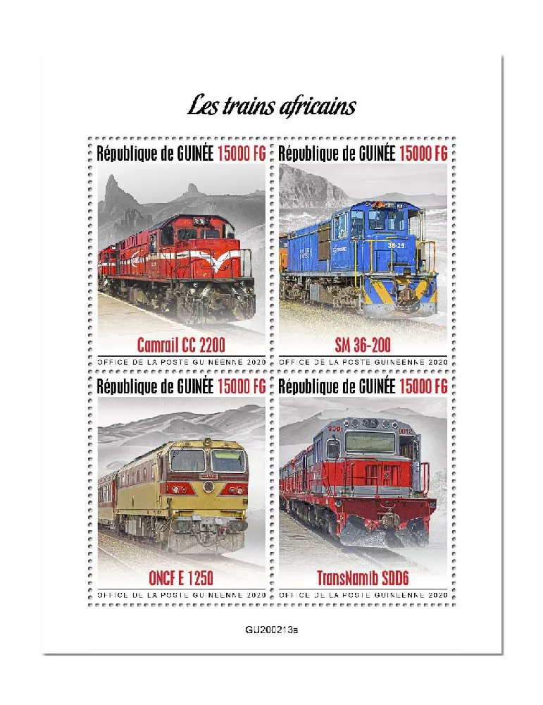 n° 10416/10419  - Timbre GUINEE Poste