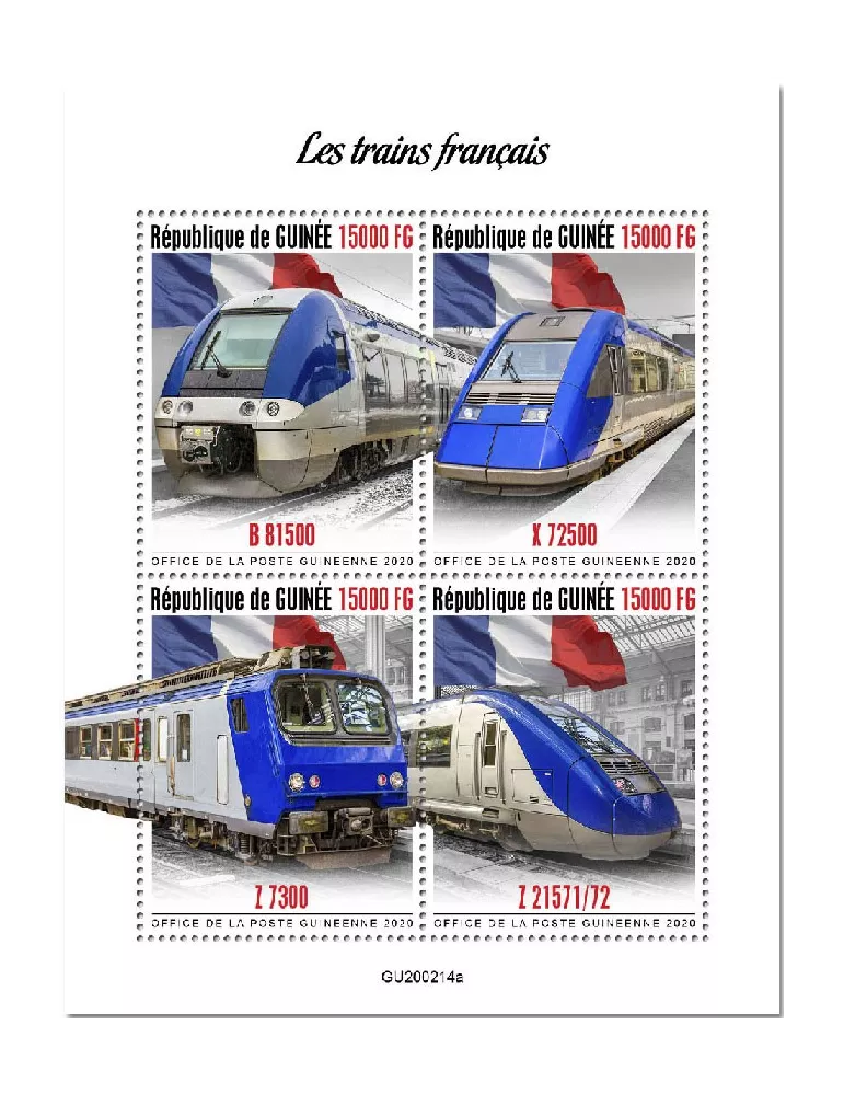 n° 10420/10423  - Timbre GUINEE Poste