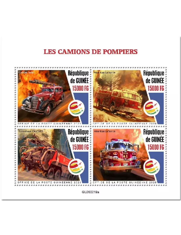 n° 10440/10443  - Timbre GUINEE Poste