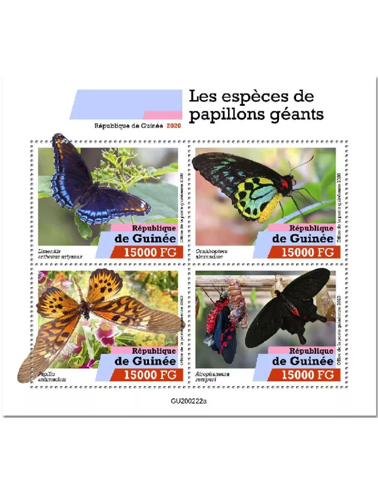 n° 10454/10457  - Timbre GUINEE Poste