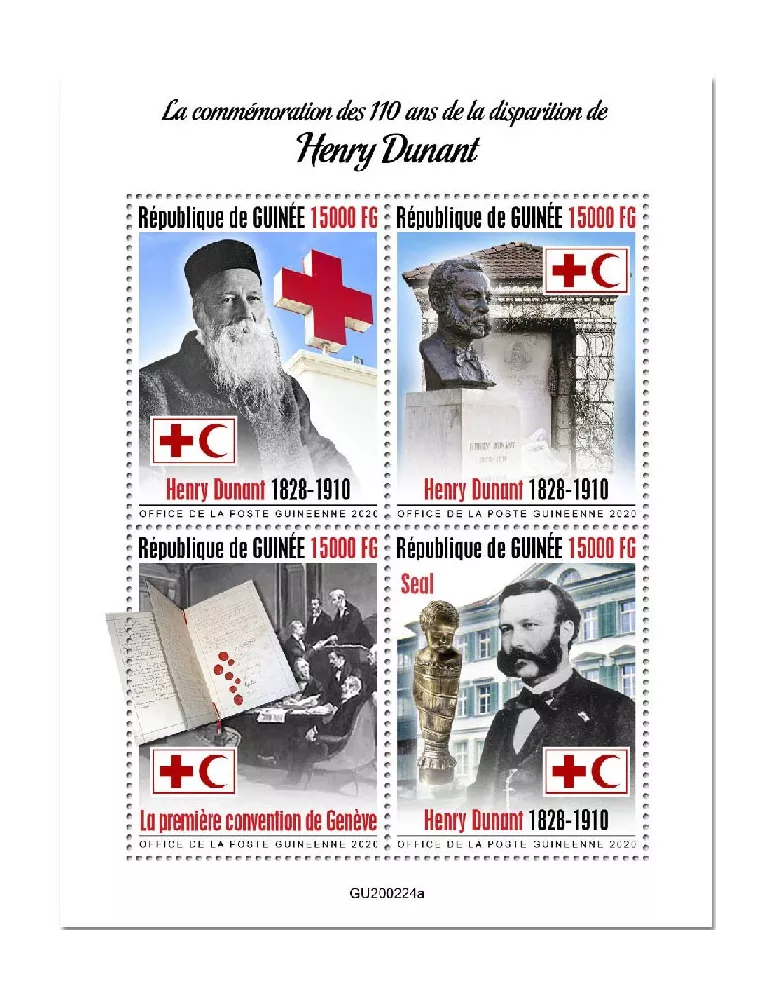 n° 10462/10465  - Timbre GUINEE Poste