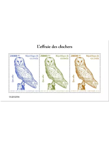 n° 10498/10501  - Timbre GUINEE Poste