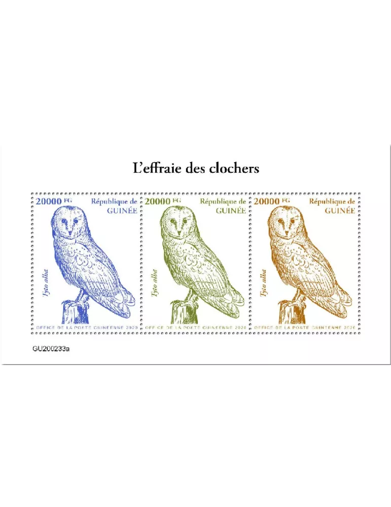 n° 10498/10501  - Timbre GUINEE Poste