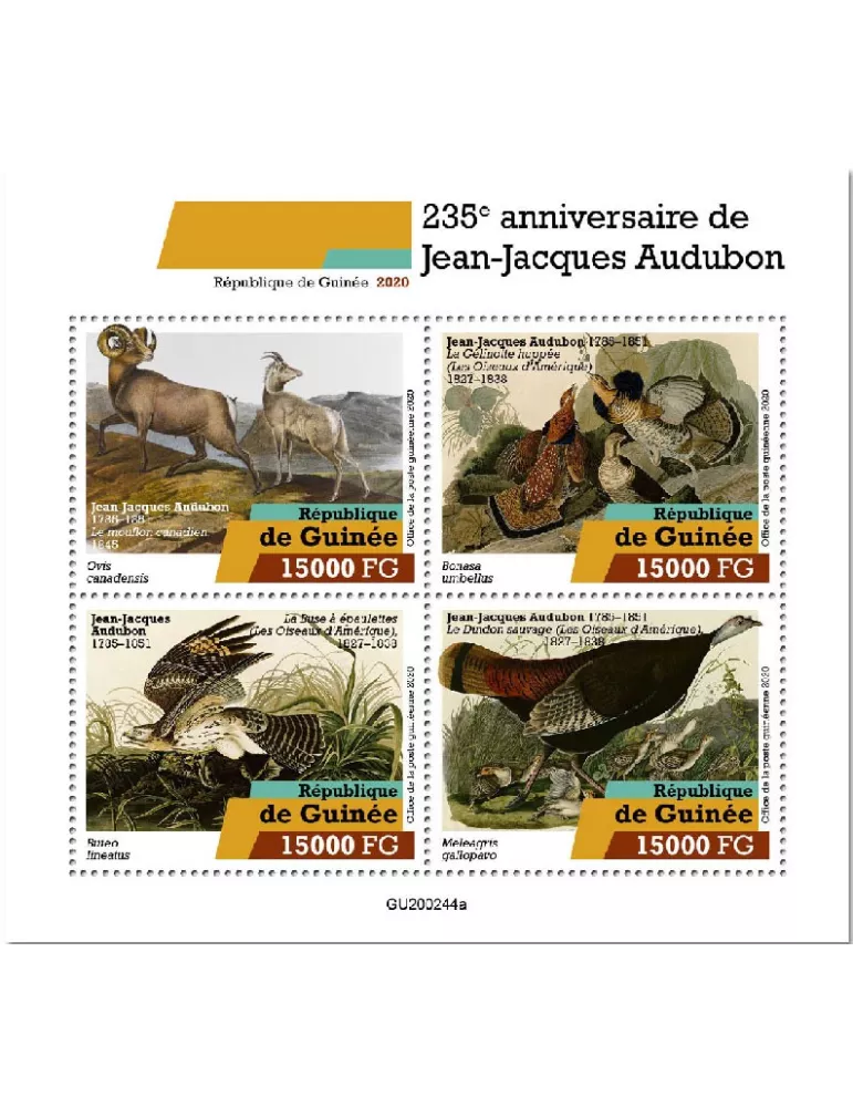 n° 10546/10549  - Timbre GUINEE Poste
