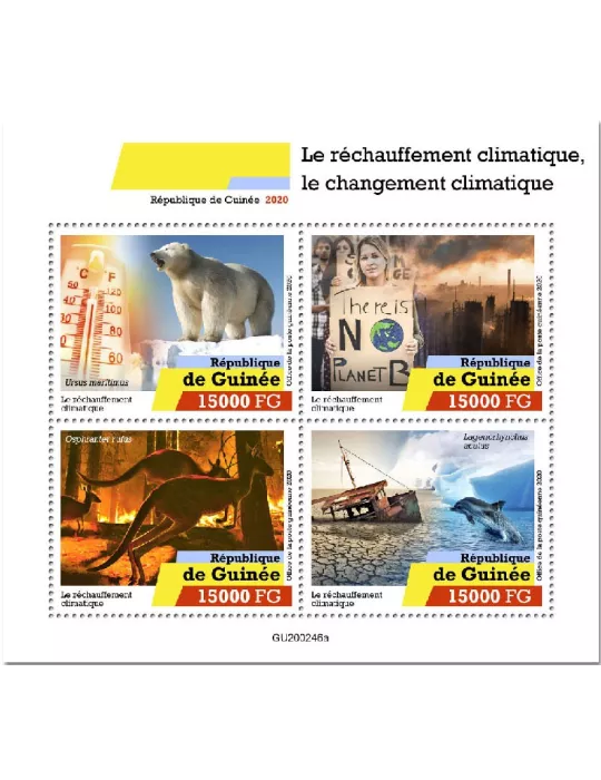 n° 10556/10559  - Timbre GUINEE Poste
