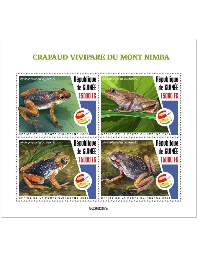 n° 10718/10721  - Timbre GUINEE Poste