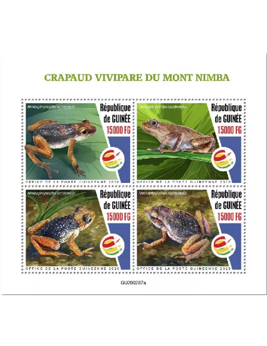 n° 10718/10721  - Timbre GUINEE Poste
