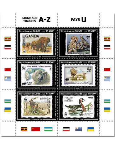 n° 10722/10727  - Timbre GUINEE Poste