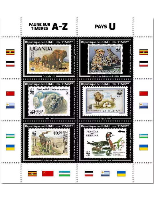 n° 10722/10727  - Timbre GUINEE Poste