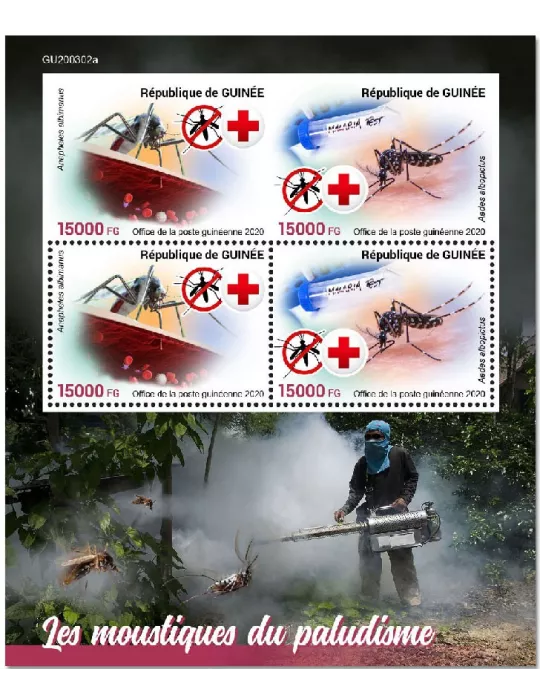n° 10740/10741  - Timbre GUINEE Poste