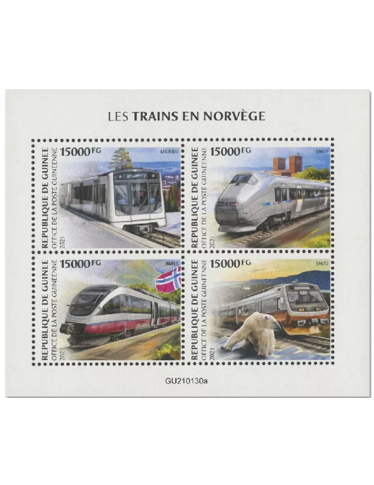 n° 10960/10963  - Timbre GUINEE Poste