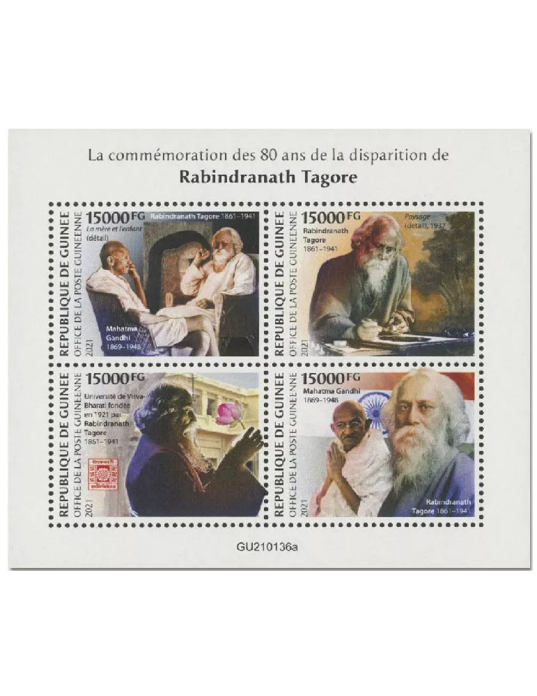 n° 10984/10987  - Timbre GUINEE Poste