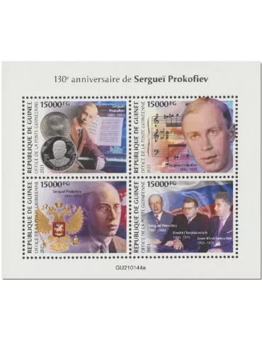 n° 11016/11019  - Timbre GUINEE Poste